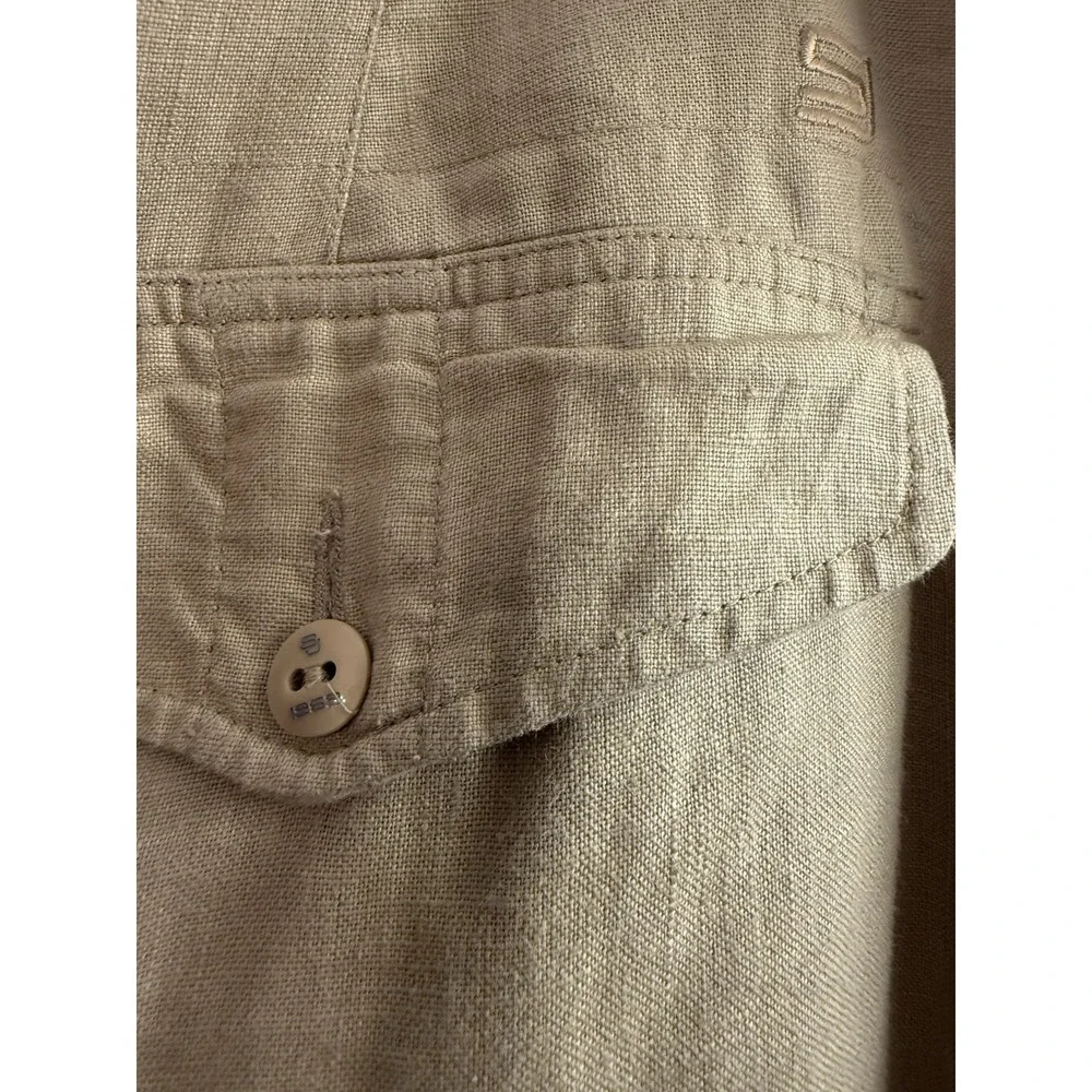 Sean John Men 38 100 % Linen Pants Beige Casual Beach Resort Classy  Rich Hipstr